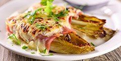 Endives gratinées au jambon