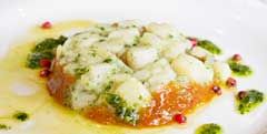 Tartare de saint jacques et mangue